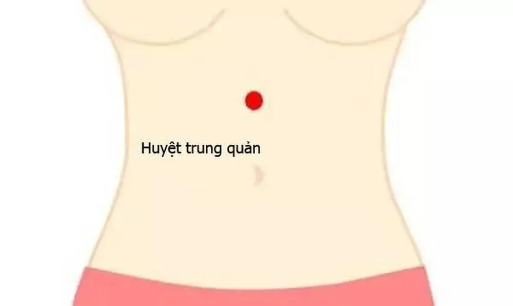 Bấm huyệt Trung Quản chữa đầy bụng